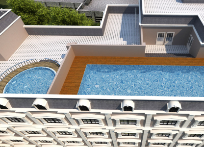 Semi Olympic size swimming pool