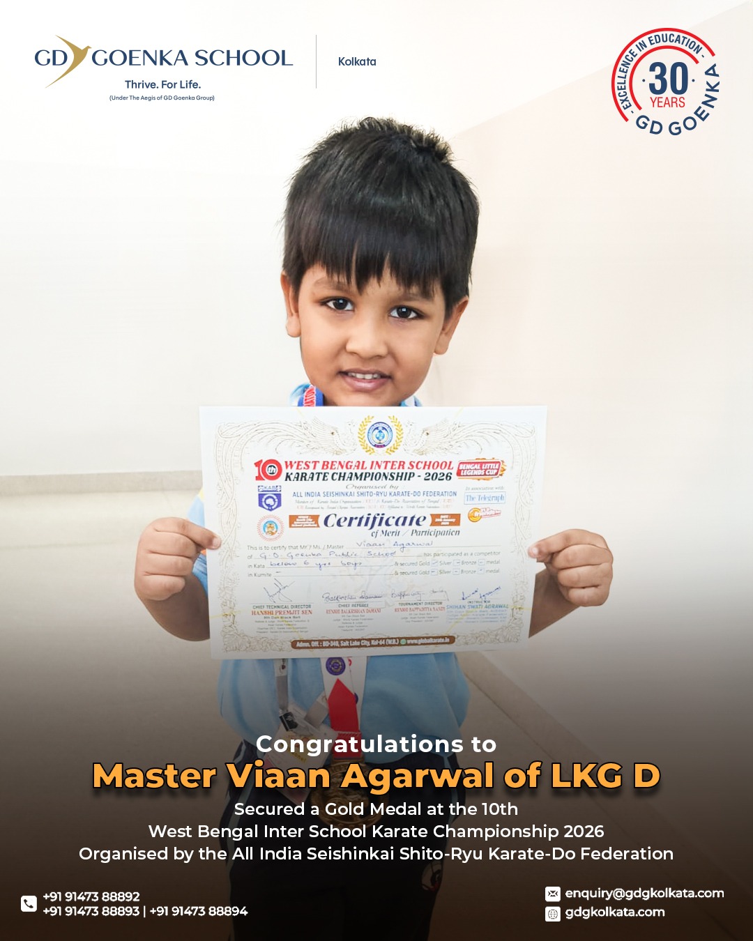 Student’s achievements