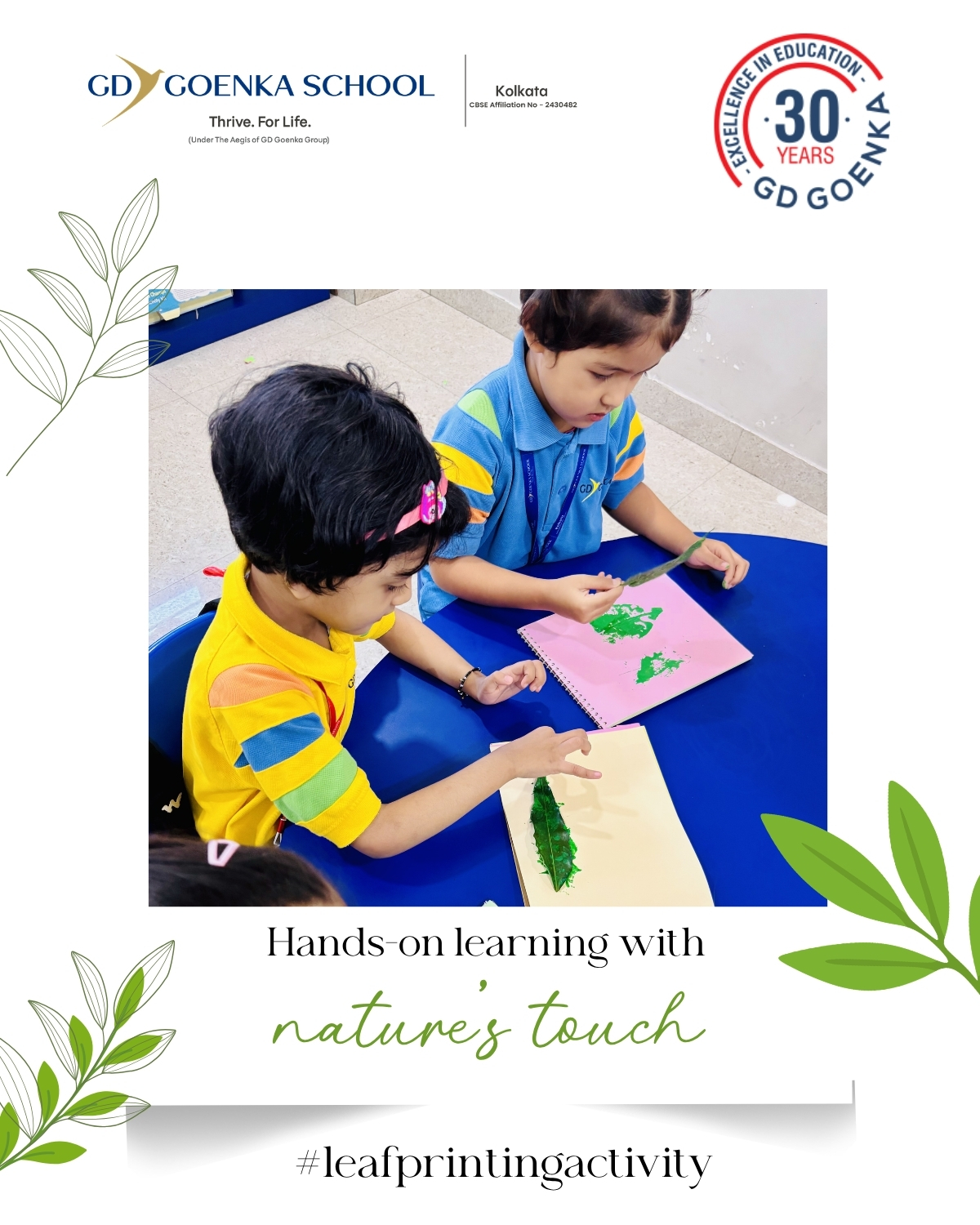 Leaf Printing Activity