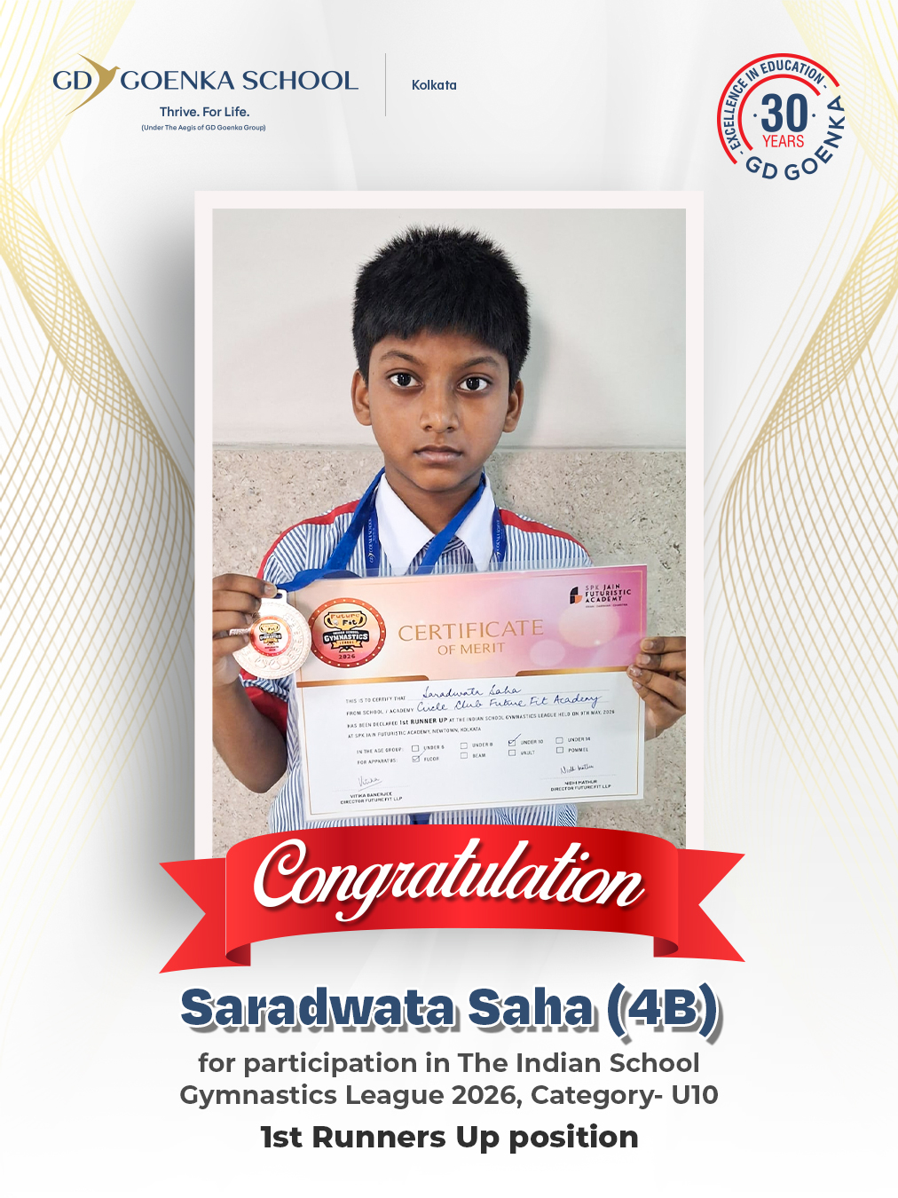 Indian School Gymnastics League 2026 (U10 Category)